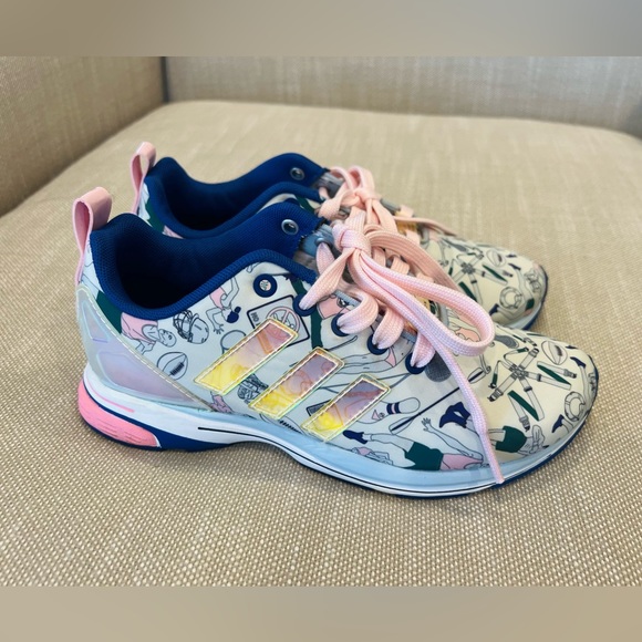 Adidas x Mary Katrantzou ZX Flux Tech Blue - Picture 5 of 14